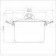 ESPAGUETEIRA EM ALUMINIO ANTIADERENTE VERMELHA 22CM 5,7L TRAMONTINA