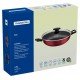WOK TRAMONTINA LORETO EM ALUMÍNIO COM REVESTIMENTO INTERNO E EXTERNO EM ANTIADERENTE STARFLON MAX GRAFITE 28 CM 3,3 L