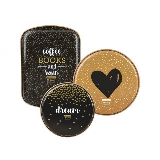 JOGO ASSADEIRAS 3 PCS MY LOVELY MISTO SORTIDOS DE ALU COM REV ANTIADERENTE E POLIESTER TRAMONTINA