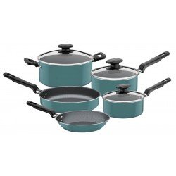 JOGO DE PANELAS EM ALUMINIO COM REVESTIMENTO INTERNO EM ANTIADERENTE STARFLON T1 5 PECAS TRAMONTINA