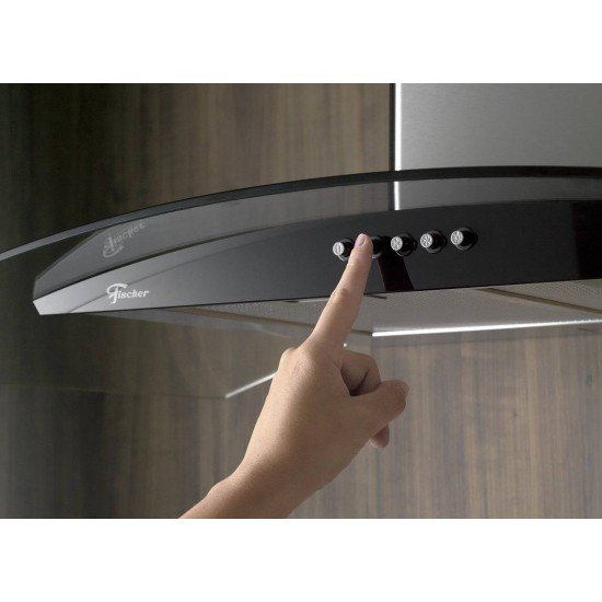 COIFA DE PAREDE FISCHER FIT 60 CM VIDRO
