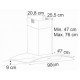 COIFA DE PAREDE FISCHER FIT 60 CM VIDRO