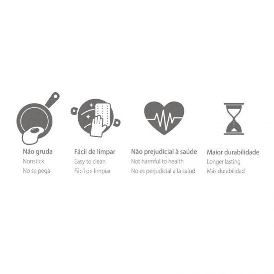 ASSADEIRA PARA PIZZA TRAMONTINA FORMIA EM ALUMÍNIO COM REVESTIMENTO INTERNO E EXTERNO ANTIADERENTE STARFLON MAX PRETO 30 CM 1,8 L