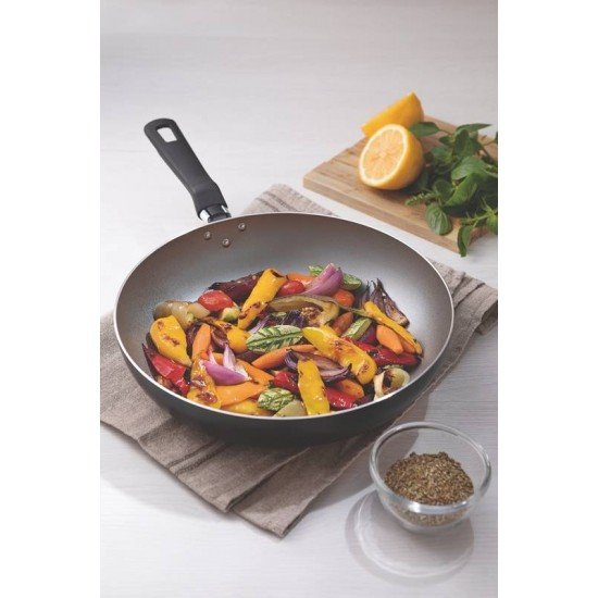 FRIGIDEIRA FUNDA FORMIA EM ALUMINIO E EXTERNO ANTIADERENTE STARFLON MAX PRETO 28 CM 3,3 L TRAMONTINA