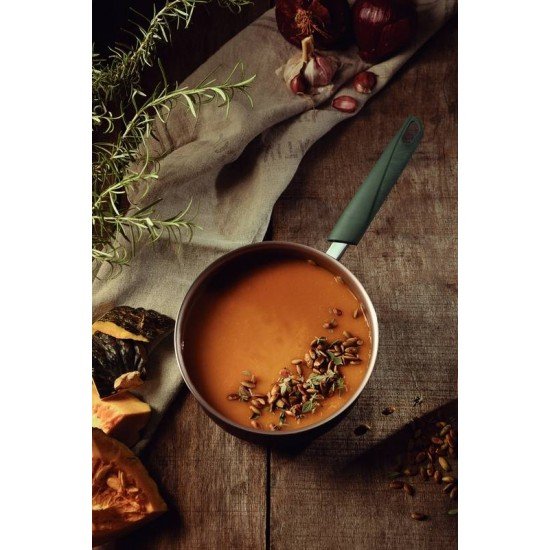 PANELA TRAMONTINA LYF EM ALUMÍNIO COM REVESTIMENTO INTERNO E EXTERNO EM ANTIADERENTE STARFLON MAX VERDE NATUREZA 16 CM 1,5 L