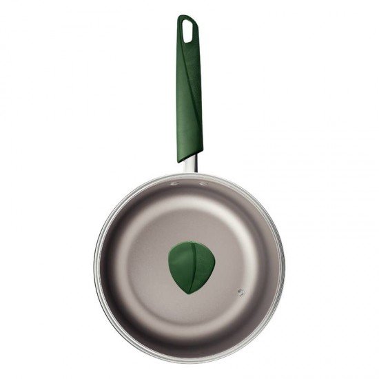 PANELA TRAMONTINA LYF EM ALUMÍNIO COM REVESTIMENTO INTERNO E EXTERNO EM ANTIADERENTE STARFLON MAX VERDE NATUREZA 18 CM 2,1 L