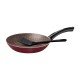 FRIGIDEIRA TRAMONTINA PARIS EM ALUMÍNIO COM REVESTIMENTO INTERNO E EXTERNO EM ANTIADERENTE STARFLON MAX VERMELHO COM ESPÁTULA DE NYLON 24 CM 1,2 L