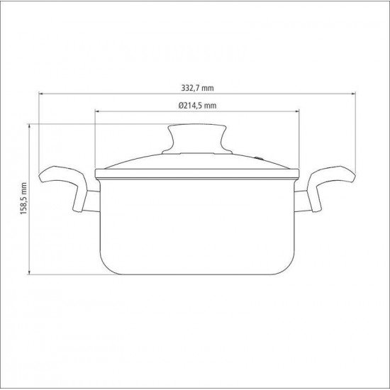 CAÇAROLA TRAMONTINA PARIS EM ALUMÍNIO COM REVESTIMENTO INTERNO E EXTERNO EM ANTIADERENTE STARFLON MAX CHUMBO COM TAMPA DE VIDRO 20 CM 2,9 L