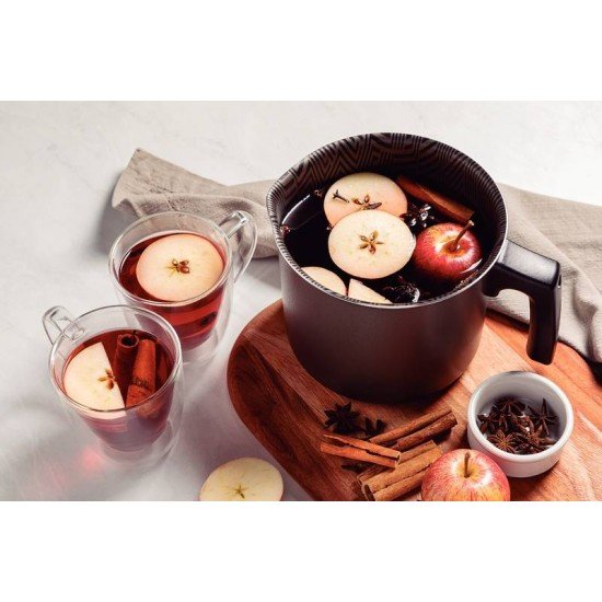 FERVEDOR TRAMONTINA PARIS EM ALUMÍNIO COM REVESTIMENTO INTERNO E EXTERNO EM ANTIADERENTE STARFLON MAX CHUMBO 16 CM 2,7 L