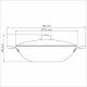 WOK TRAMONTINA PARIS EM ALUMÍNIO COM REVESTIMENTO INTERNO E EXTERNO EM ANTIADERENTE STARFLON MAX CHUMBO COM TAMPA DE VIDRO 36 CM 6,0 L