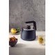 CHALEIRA TRAMONTINA EM ALUMÍNIO COM REVESTIMENTO INTERNO E EXTERNO ANTIADERENTE STARFLON MAX AZUL MARINHO 2,3 L