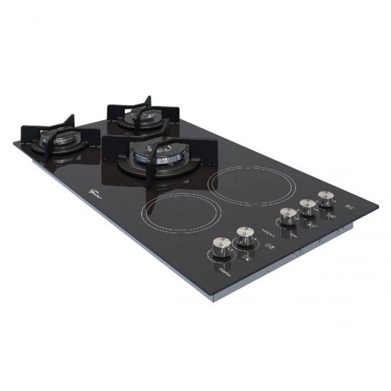 FOGÃO COOKTOP FISCHER 5Q TOP ELÉTRICO E GÁS MESA VITROCERÂMICA 220V FISCHER