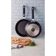 FRIGIDEIRA TRAMONTINA MÔNACO INDUCTION EM ALUMÍNIO COM REVESTIMENTO INTERNO E EXTERNO ANTIADERENTE STARFLON PREMIUM PRETO 20 CM 1 L
