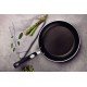 FRIGIDEIRA TRAMONTINA MÔNACO INDUCTION EM ALUMÍNIO COM REVESTIMENTO INTERNO E EXTERNO ANTIADERENTE STARFLON PREMIUM PRETO 28 CM 2,4 L
