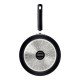 FRIGIDEIRA FUNDA TRAMONTINA MÔNACO INDUCTION EM ALUMÍNIO COM REVESTIMENTO INTERNO E EXTERNO ANTIADERENTE STARFLON PREMIUM PRETO COM TAMPA 24 CM 2,7 L