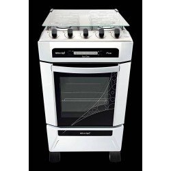 FOGAO DE PISO 4 BOCAS NEW UP PLUS BRANCO BIVOLT