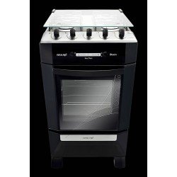 FOGAO DE PISO 4 BOCAS NEW UP BLACK BIVOLT