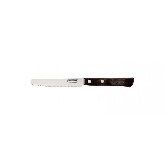 FACA MULTIUSO TRAMONTINA COM LÂMINA EM AÇO INOX E CABO EM MADEIRA TRATADA POLYWOOD CASTANHO 5