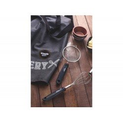 BATEDOR MANUAL BAKERY CINZA- BATEDOR DE ACO INOX E CABO DE POLIPROPILENO TRAMONTINA