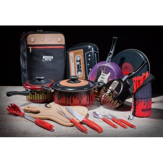 KIT PARA CHURRASCO PUNK ROCK TRAMONTINA