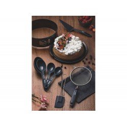 KIT PARA BOLO 8 PEÇAS BAKERY CINZA SORTIDOS DE UTENSILIOS PARA USO DOMESTICO TRAMONTINA