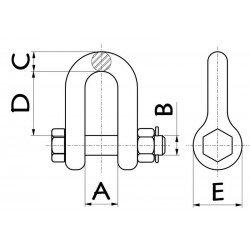 MANILHA RETA - PINO PORCA CUPILHA 3 8 TRAMONTINA