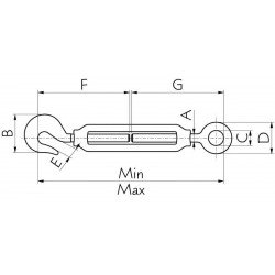 ESTICADOR GANCHO - OLHAL M20 TRAMONTINA