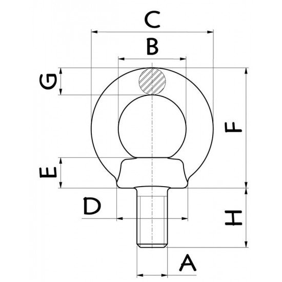 OLHAL DE SUSPENSAO - TIPO PARAFUSO M12 TRAMONTINA