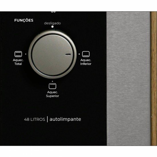 FORNO ELETRICO DE EMBUTIR FIT LINE 48 LITROS INOX FISCHER