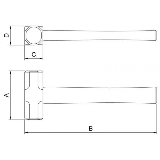 MARRETA OITAVADA 1.000G TRAMONTINA