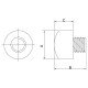 BORDA PLASTICA  ABS 40MM TRAMONTINA