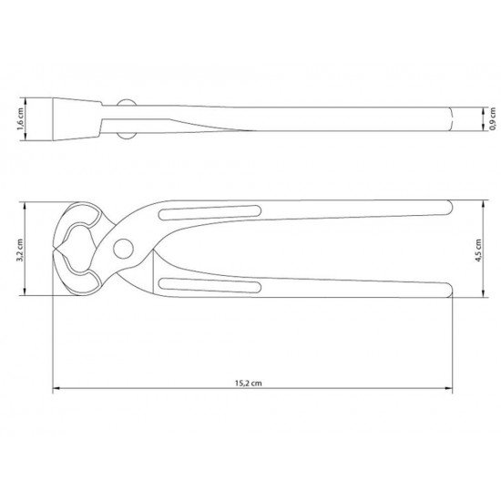 TORQUES CARPINTEIRO 6 FORJADA EM ACO ESPECIAL E TEMPERADA PINTURA ELETROSTATICA TRAMONTINA