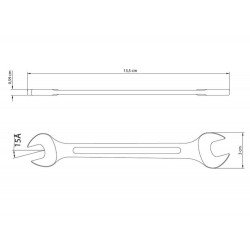 CHAVE FIXA 12X13 MM CORPO FORJADO EM ACO ESPECIAL ACABAMENTO CROMADO BOCAS CALIBRADAS TRAMONTINA