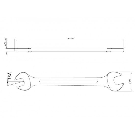 CHAVE FIXA 12X13 MM CORPO FORJADO EM ACO ESPECIAL ACABAMENTO CROMADO BOCAS CALIBRADAS TRAMONTINA
