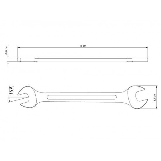 CHAVE FIXA 14X15 MM CORPO FORJADO EM ACO ESPECIAL ACABAMENTO CROMADO BOCAS CALIBRADAS TRAMONTINA
