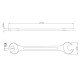CHAVE FIXA 21X23 MM CORPO FORJADO EM ACO ESPECIAL ACABAMENTO CROMADO BOCAS CALIBRADAS TRAMONTINA