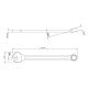 CHAVE COMBINADA 8 MM CORPO EM ACO ESPECIAL CROMADO BOCAS CALIBRADS PESCOCO CURTO TRAMONTINA