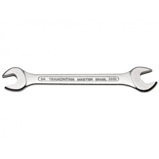 CHAVE FIXA 3 4X25 32 CORPO EM ACO ESPECIAL E TEMPERADO CROMADO BOCAS CALIBRADAS TRAMONTINA