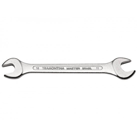 CHAVE FIXA 10X11MM CORPO FORJADO EM ACO ESPECIAL ACABAMENTO CROMADO BOCAS USINADAS TRAMONTINA