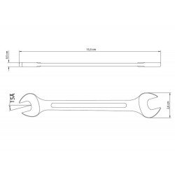 CHAVE FIXA 10X11MM CORPO FORJADO EM ACO ESPECIAL ACABAMENTO CROMADO BOCAS USINADAS TRAMONTINA