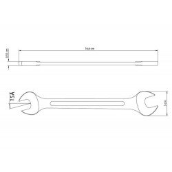 CHAVE FIXA 12X13MM CORPO FORJADO EM ACO ESPECIAL ACABAMENTO CROMADO BOCAS USINADAS TRAMONTINA