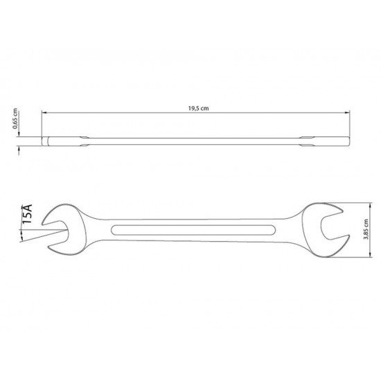 CHAVE FIXA 16X17MM CORPO FORJADO EM ACO ESPECIAL ACABAMENTO CROMADO BOCAS USINADAS TRAMONTINA