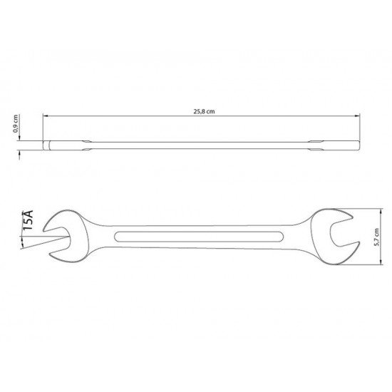 CHAVE FIXA 24X26MM CORPO FORJADO EM ACO ESPECIAL ACABAMENTO CROMADO BOCAS USINADAS TRAMONTINA