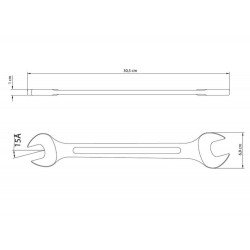 CHAVE FIXA 30X32MM CORPO FORJADO EM ACO ESPECIAL ACABAMENTO CROMADO BOCAS USINADAS TRAMONTINA