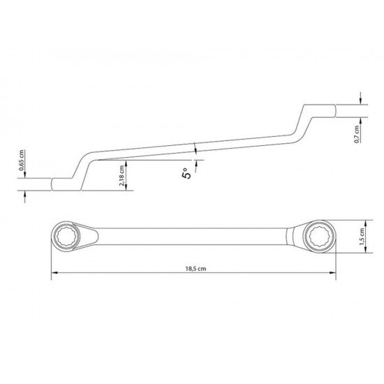 CHAVE ESTRELA 8X9MM CORPO FORJADO EM ACO ESPECIAL ACABAMENTO CROMADO BOCAS USINADAS TRAMONTINA