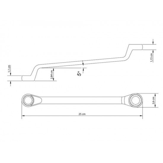 CHAVE ESTRELA 16X17MM CORPO FORJADO EM ACO ESPECIAL ACABAMENTO CROMADO BOCAS USINADAS TRAMONTINA