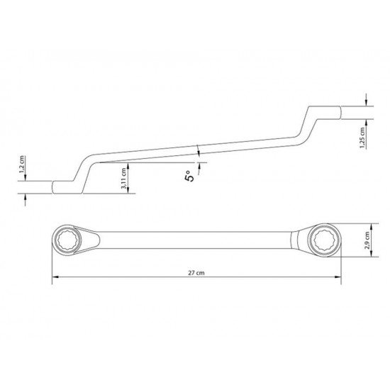 CHAVE ESTRELA 18X19MM CORPO FORJADO EM ACO ESPECIAL ACABAMENTO CROMADO BOCAS USINADAS TRAMONTINA