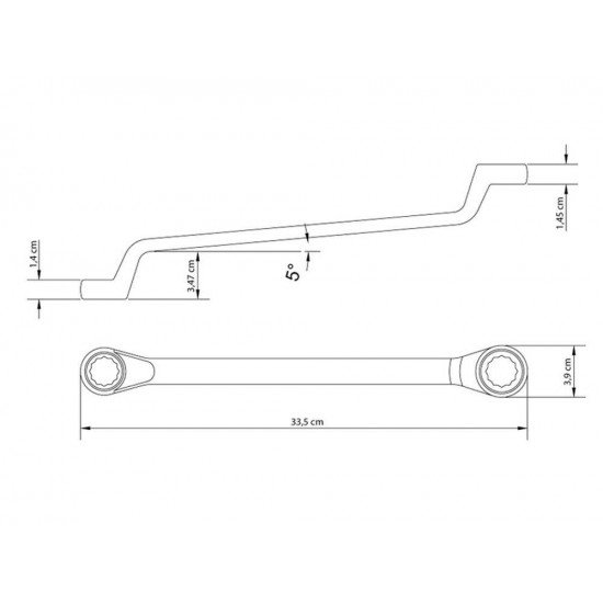 CHAVE ESTRELA 24X26 MM CORPO FORJADO EM ACO ESPECIAL ACABAMENTO CROMADO BOCAS USINADAS TRAMONTINA