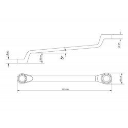CHAVE ESTRELA 25X28 MM CORPO FORJADO EM ACO ESPECIAL ACABAMENTO CROMADO BOCAS USINADAS TRAMONTINA