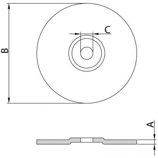 DISCO DE DESBASTE PARA ACO INOX 4 1 2 TRAMONTINA